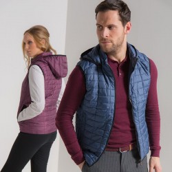 Plain Honeycomb hooded gilet 2786 Outer: 36gsm, Lining: 52gsm, Wadding: 250 GSM